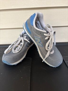 New Balance 515 Classic Kid’s Youth Size 3.5 Grey Blue Sneaker Shoes
